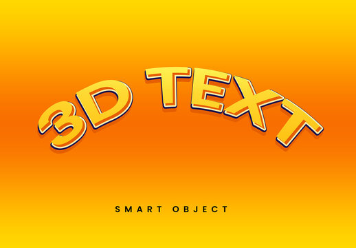 Cartoon 3D Text Effect