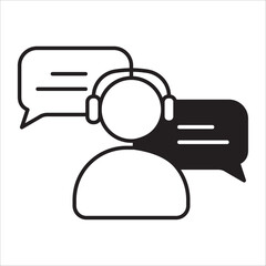 Expert icon outline vector