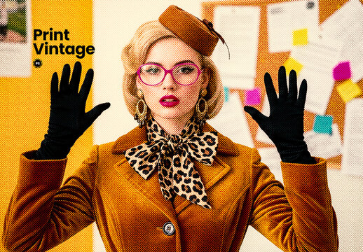 Print Vintage Photo effect