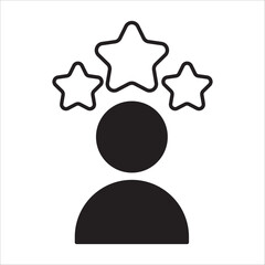 Expert icon outline vector