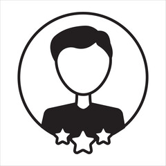 Expert icon outline vector