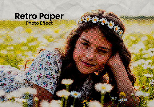 Retro Paper Photo Effect