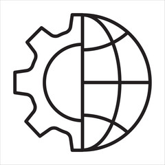Engineering icon outline vector