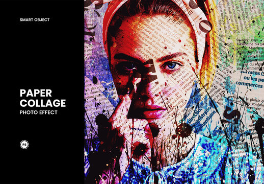 Paper Collage Photo Effect