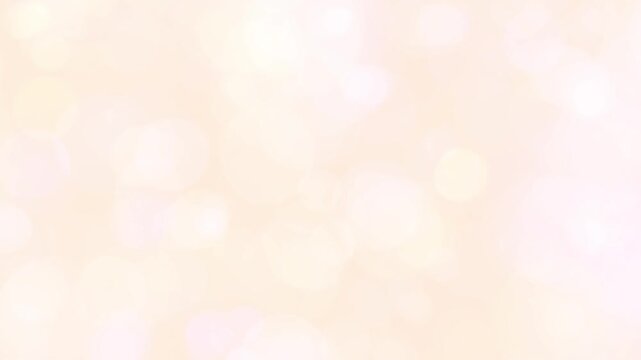 Warm Beige Pastel Bokeh Abstract Background Soft Motion Loop Video