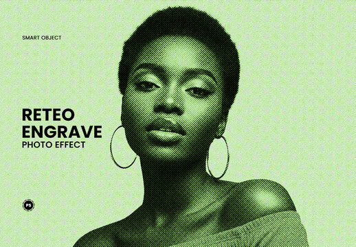 Retro Engraved Photo Effect