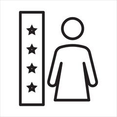 Employer branding icon outline vector