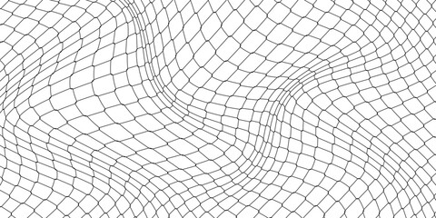Curved net pattern. Seamless design for sportswear or equipment like soccer goals, volleyball nets, basketball hoops, hockey nets, and athletic gear. © RIDWAN