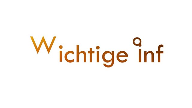 wichtige info
