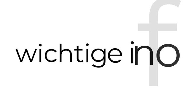 wichtige info