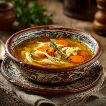 Traditional Polish Tripe Soup with Marjoram &ndash; AI Generative