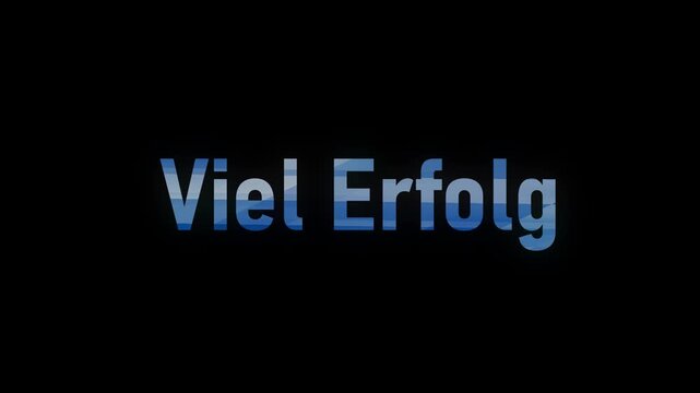 viel erfolg