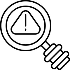 Threat Detection Outline Icon