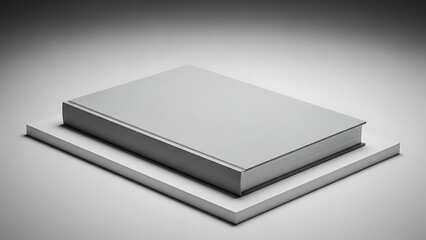 Minimalist Book Design on Transparent Background for Digital and Print Media