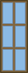 縦長でおしゃれな窓のイラスト