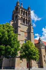 Exterior of Cathedral of Notre Dame of Lausanne, Switzerland