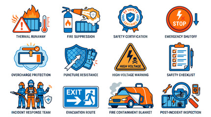 Electric vehicle safety features and emergency response guidelines
