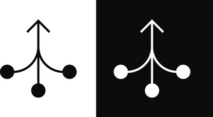 Consolidation icon. Freight grouping icons. Merger and unification symbols. Data aggregation graphic design. Business integration signs
