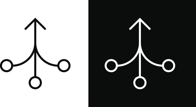 Consolidation icon. Freight grouping icons. Merger and unification symbols. Data aggregation graphic design. Business integration signs
