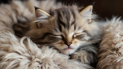 cat lying on the bed