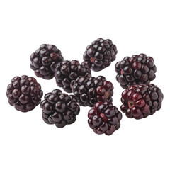 Fresh Blackberries Isolated