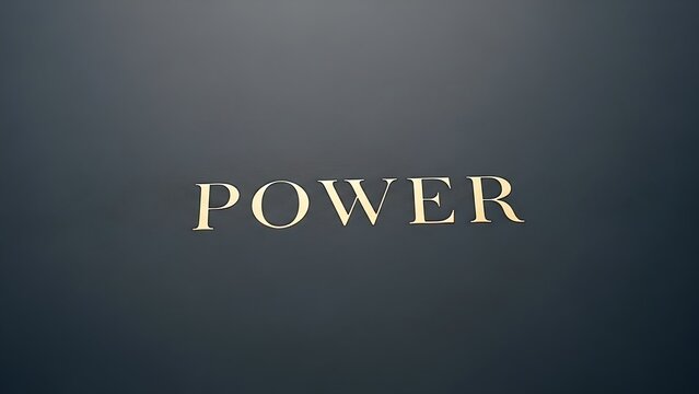 Elegant gold text with powerful message on dark background - Powered by Adobe