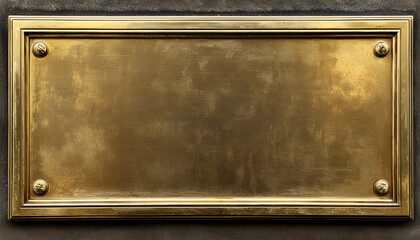 A metallic plaque fixed to a wall, suitable for use as a memorial or decorative item