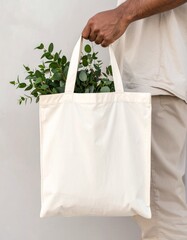 新緑を入れた布製トートバッグをやさしく持つ手元のみを描いた春のミニマルシーン。
顔や個人を特定できる要素を排除し、商用利用に適した安全な構図です。
やわらかな春の自然光と控えめな屋外背景が、清潔感と安心感を演出。
エコ、サステナブル、ライフスタイル、企業広告に幅広く使える素材です。