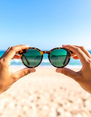 夏の自然光の中で、サングラスを整える手元だけを切り取ったミニマルなシーン。
人物の顔や識別要素を排除し、広告・商用利用に適した安全な構図です。
背景はクリーンで、コピーやモーショングラフィックス向けの広い余白を確保。
夏キャンペーン、ファッション、ライフスタイル広告に使いやすい素材です。