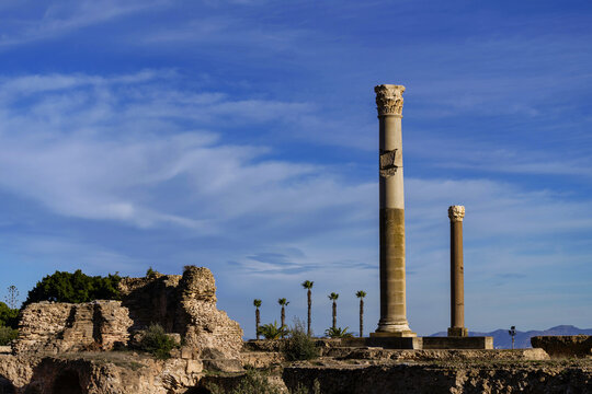 Archaeological site of The Baths of Antoninus in Carthage