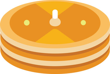 Stacked pancakes celebration design