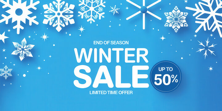 End of season winter sale up to 50% off