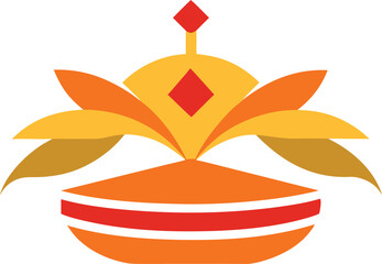 Flat style carnival celebration decoration