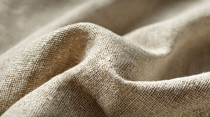 Natural Linen Fabric Texture with Visible Weave beige