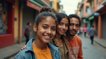 Personas latinoamericanas en la vida cotidiana