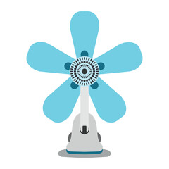 electric fan isolated on white