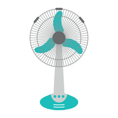 electric fan isolated on white