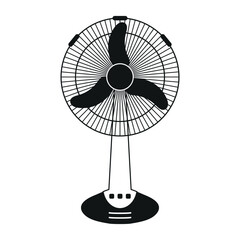 electric fan isolated on white