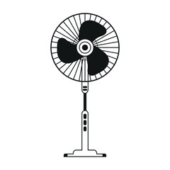 electric fan isolated on white