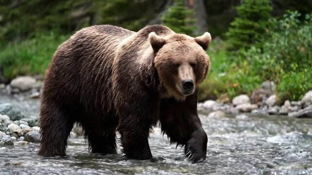 Ursus Arctos Horribilis Grizzly Bear North American Brown Bear