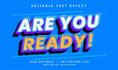 are your ready vector text effect with modern style