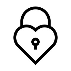 Locked Heart Icon
