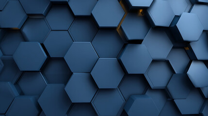 Textured Blue Hexagonal Surface with Subtle Lighting