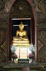 Obraz premium Beautiful Temple Area in Chiang Mai – Thailand