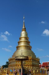 Temple Area of Wat Phra That Haripunchai &ndash; Thailand