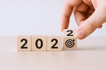 Setting Goals for the Future: Hand Placing Number Blocks to Represent Year and Target