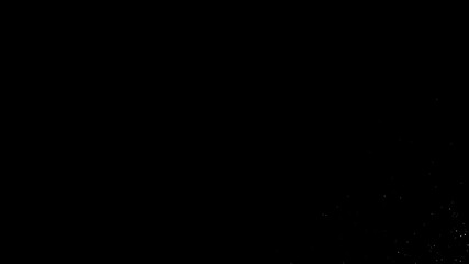 Abstract Green glowing Particle Dust Transition with Smooth Diagonal Motion