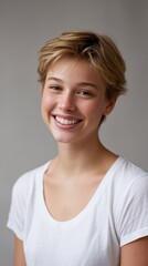 portrait of a smiling girl