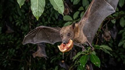 Obraz premium Wildlife nature photo of fruit bat
