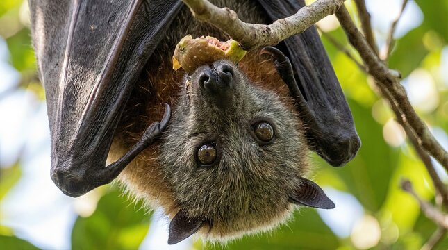 Wildlife nature photo of fruit bat